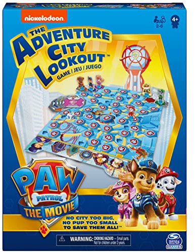 Spin Master Games - PAW Patrol Das Adventure City Lookout Spiel - Das Kinderspiel zu PAW Patrol: Der Kinofilm - für 2-6 Spieler ab 4 Jahren