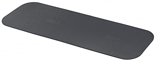 AIREX Official Coronella Exercise Mat - Home Workout for Rehabilitation, Strength Training, Aerobics, Water Fitness, Workouts, Floor Exercises with Premium Foam 72'' x 23'', Charcoal (32-1238C)