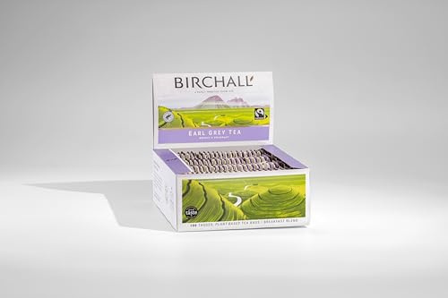 Birchall Tea | Earl Grey Tea | Black | 1 Pack of 100 Plant-Based Tagged Tea Bags