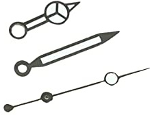 LICHIFIT Aiguilles de montre lumineuses vertes de rechange pour aiguilles de montre NH35/NH36 - 3 broches, argenté, Moderne