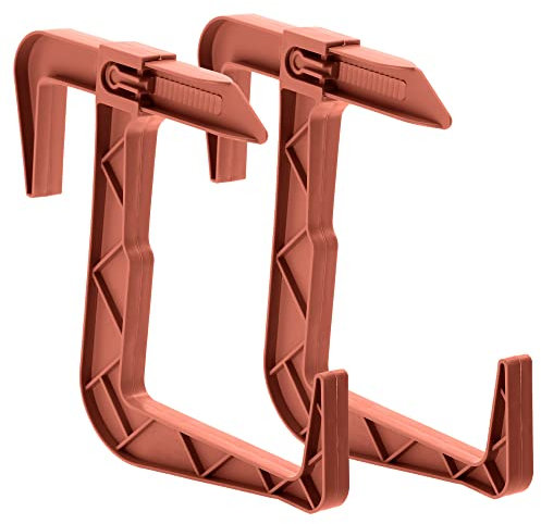 KADAX Porta della scatola di fiori senza perforazione, supporto per scatola di balcone nel set, ganci e supporto regolabili per fiore, supporto per bombole di fiori per balcone e da davanzali