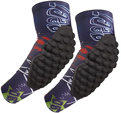 Crash Pad Kinder Basketball Arm Sleeves Jugend Ellenbogenschoner für Sport Training Schützende Armpolster Lila YL