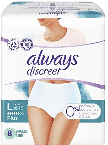 always Discreet Inkontinenz Pants Plus L 0% 8