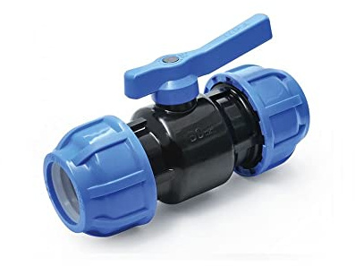 PP-Fitting Qualitäts Produkt MEGA Auswahl alle größen von Verschraubung für PE-Rohr Klemmverbinder Trinkwasser Winkel (Kugelhahn, 32)