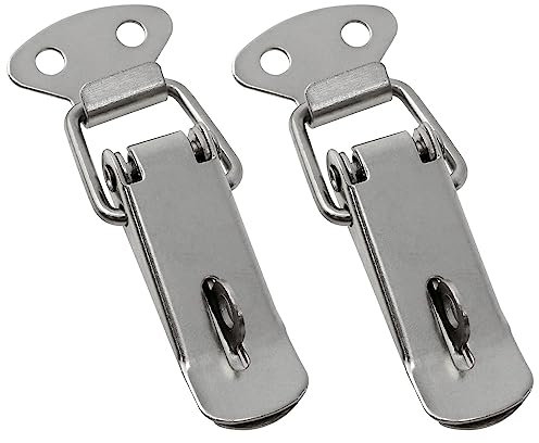 Yocimango Langlebige Entenschnabel-Spannschloss-Haspen/Edelstahl, Sicherheitsverriegelung, lange Lebensdauer, ideale Hardware-Produkte für Zuhause, Büro, Einkaufszentrum usw. - 2 Stück