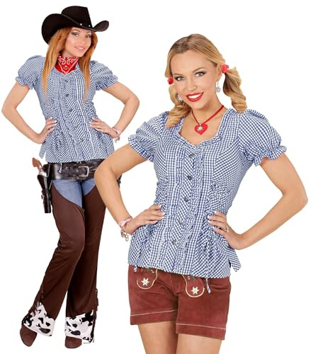 W WIDMANN – blus, bayerin, traditionell blus, damskjorta, ölsäker, cowgirl, sheriff