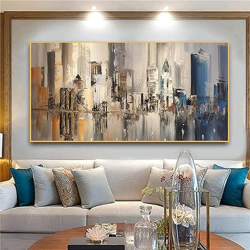 5D Diamond Painting 15x30cm DIY Mosaik Bastelset Kinder Malen Nach Zahlen Diamont Painting Basteln Erwachsene Bastelset, Abstrakte Stadt Diamant Painting Bilder für Home Büro Room Décor Geschenk W-638