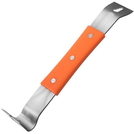 Stainless Steel Crowbars Scrapers, Brechstangen-Schaber aus Edelstahl, Mini Crank Brechstange, Flache Brecheisen, Sechskantschlüssel, Allzweck-Klauenstange für Reparatur und Camping