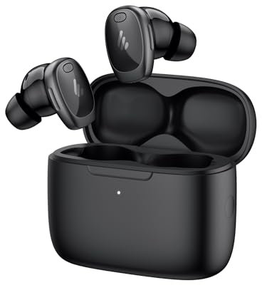 Edifier Écouteurs sans Fil NeoDots à Suppression Active du Bruit Hybride, ANC d'une Profondeur de -48 DB, Audio de Haute résolution & LDAC, Recharge sans Fil, 56 Heures d'autonomie - Noir