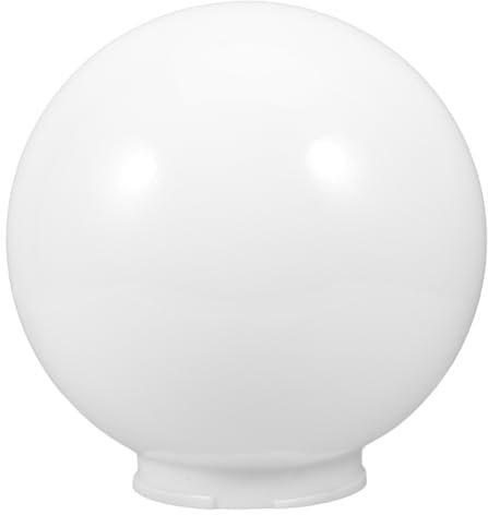 Veemoon Weißer Acryl-Lampenpfosten- 30 5 Cm Runde Lichtkugeln Ersatz-Kronleuchter-Lampenschirmabdeckungen Kugel-Kugel-Lampenschirm Außen-Lichtkugeln Leuchtenzubehör