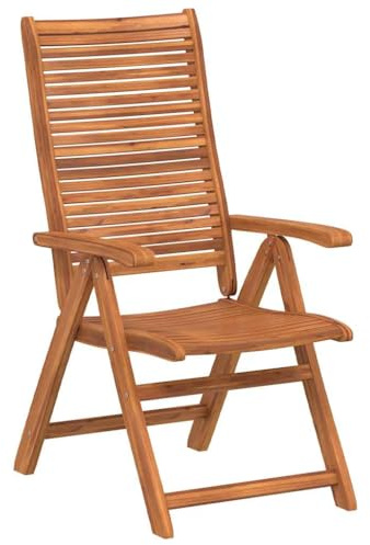 vidaXL Gartenstühle 2 STK., Gartenstuhl Klappbar mit Latten-Design, Gartensessel Stuhl für Garten Balkon Terrasse, Sessel Stuhlset Gartenmöbel, Massivholz Akazie