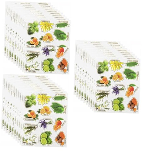 DIYEAH 30blätter Selbstklebende Etiketten Für Flaschen Organisieren Sie Ätherische Öle Und Mit Beschriftbaren Aufklebern Für Klare Identifikation Und Einfache Handhabung