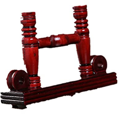 VOSAREA Vintage Style Hand Fan Stand Sturdy Decor Stand for Home Display Base Fan Holder