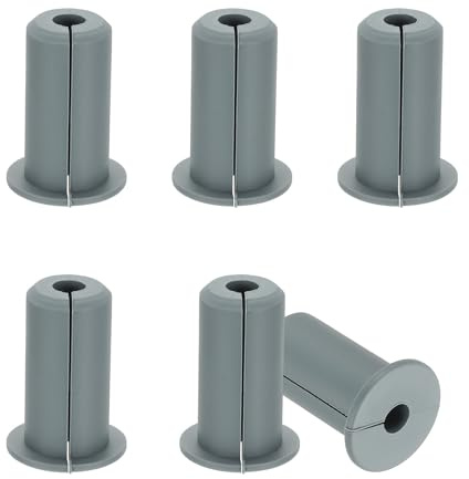 PATIKIL Wall Grommets for Cables 3/4, 6 Pcs Cable Routing Kit Silicone Hole Grommet Feed Through Bushing for Ethernet Accessories with 0.3 (7.5mm) Hole, Gray