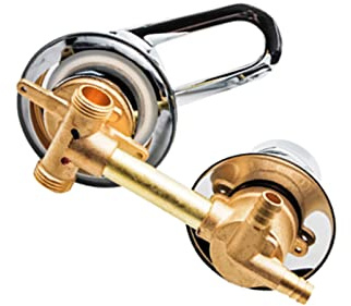 Mitigeur de douche en laiton à 2 voies avec cartouche en céramique à distance réglable de 10/12,5/14,5 cm, poignée épaisse pour salle de bain douche cabine