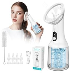 Electric Ear Wax Removal, Electric Water Powered Ear Cleaner with 4 Cleaning Modes, IPX7 Waterproof, Ear Cleaning Kit, Safe and Effective Earwax Removal Kit, Ear Irrigation System 8 Reusable Tips