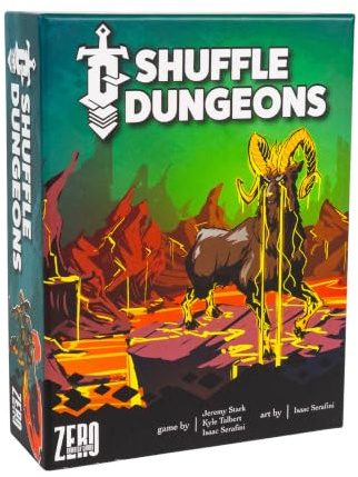 Zero Strategy Games Shuffle Dungeons Board Game – Solo and Co-op Dungeon Crawler for 1–4 Players