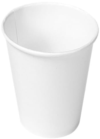 Trendsky 500 Stück Made in DE 200ml Kaffeebecher Premium Coffee to go weiss Pappbecher Cups 0,2l Trinkbecher Cups 100% Dicht Automatengeeignet