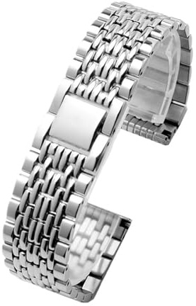 WTNZBAEM Solide feine Stahluhrkette, kompatibel mit TISSOT 1853 Everytime T109.610 .407 Metallarmband(21mm)