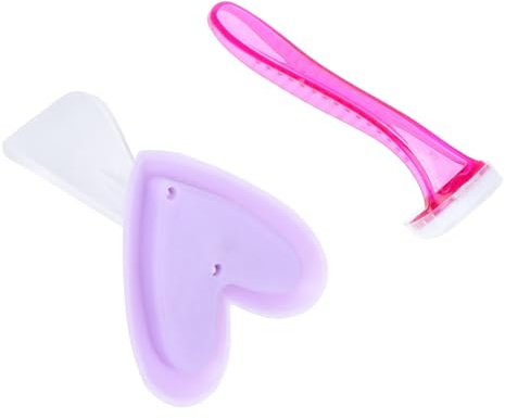 Zerodeko Damen Rasiererset Bikini Schablone Haarentferner Präzise Schneide Klinge Leicht Sicher Hautfreundlich Für Intimrasur und Körperpflege Mit Flexiblem Silikongriff Zufällige Farbe