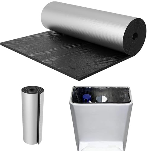 Kit d'Isolation pour Réservoir de WC,Couverture Imperméable Anti-Gel | Isolation Pour Le Réservoir WC 100 x 40 cm,Protection pour Salle de Bain, Douche, , Évier et Cuisine