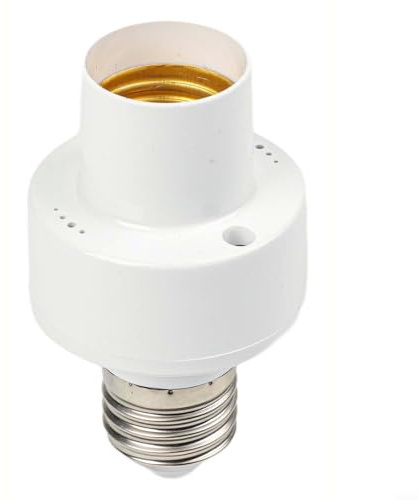 Oniissy Smart Motion Sensor Lamp Holder Adapter For E27 Bulbs | Automatic Light Switch W/Delayed Illumination | For Corridors Stairs Indoor Security Lighting