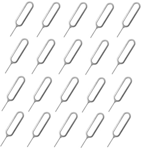 SIM Karte Nadel, 20 Stück Ausbauwerkzeuge für SIM-Karten, SIM Kartenträger Auswerfer Pin Auswerfen Removal Tool, Kompatibel mit Smartphone
