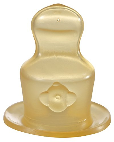nip Standardtrinksauger Anatomisch, Latex, 0-6 Monate, Größe M, Milch | kiefergerechter Latextrinksauger mit Anti-Colic Ventil, Dichtring für einen festen und tropffreien Sitz am Flaschenhals