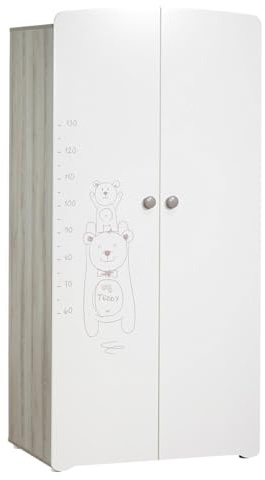 BABY PRICE Teddy garderob för spädbarn 2 dörrar