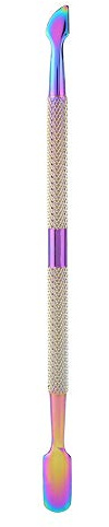 Empujador de cutículas, herramienta de perfección de uñas de acero inoxidable Eliminación de piel muerta Pedicura Limpieza de uñas Herramienta de manicura de uñas para uñas y uñas(04#)