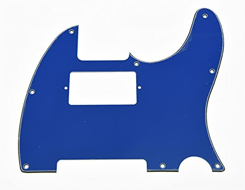 Dopro Humbucker-Plektrumschutz für USA/Mexican FD Telecaster, 8 Löcher, Blau, 3-lagig