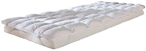 MB Warenhandel24 95° waschbar Premium Dacron Matratzentopper Unterbett Matratzenschutz Spannauflage Baumwolle ca. 160x200 cm