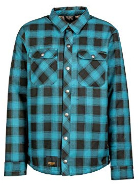 L1 WESTMONT´20 män, fodrad daglig jacka, streetwear, skjortstil, övergångsjacka med tryckknapp Espresso/Sapphire Small
