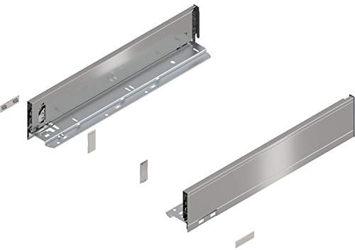Blum Legrabox pure H M Schubladenschienen Set | 1 Paar, 70kg 650mm | Tip On Vollauszug, inox