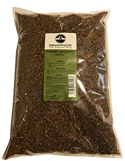 SABOREATE Y CAFE THE FLAVOUR SHOP Té Rooibos Chocolate Menta En Hoja Hebra A Granel Infusión Natural Adelgazante 1 kg