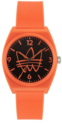 adidas Unisex Quarz Uhr mit Harz Armband AOST225622I