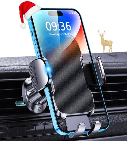 Glangeh Handyhalterung Auto Lüftung, Upgrade Hakenclip Handy Halterung Auto, 360° Drehbar KFZ Auto Handyhalterung mit EIN-Knopf-Release, Kompatibel mit iPhone 14 Pro Max, Alle 4-7 Smartphone