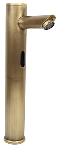 Automatischer Sensor Waschbecken Wasserhahn Berührungslos Armatur Badezimmer Spültisch Kronen Grün