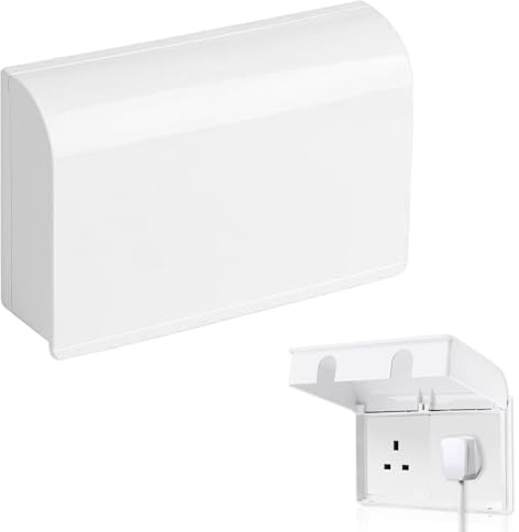 Socket Covers,1PCS Double Socket Cover Child Safe Power Outlet Protector,Plug Socket Covers UK,Socket Cover Box,Socket Protectors Baby UK,Home Kitchen Switch Protective Cover for Baby Home Safety