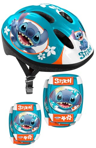 Stitch Combo (hjälm + knäskydd och armbågar)
