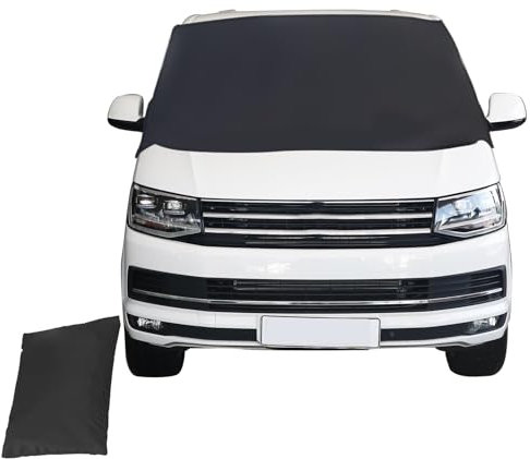 Auto Scheibenabdeckung für T5 VW Wohnmobil 600D Oxford Stoff Verdunkelung Sonnenschutz Frontscheibenabdeckung Anti-Frost Eis Wasserdicht