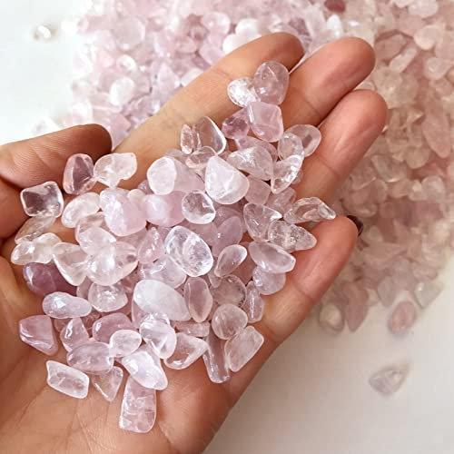 BIANMTSW Pierres Naturelles et en Cristal de Quartz Rose Rose Naturel for Fond de Piscine et décoration de Fond en Pot, 100 g 7-9 mm Collections de la Maison (Color : 100g 9-12mm)