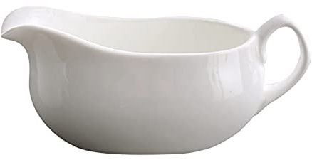 Small Milk jug,Creamer Jug,Churn Jug,3.3Oz/8.4Oz/13OzCeramic Sauce Boat with Handle,Gravy Sauce Boat is Used in Family Kitchens and Restaurants(White) Milk(Size:Large) (Size : L)