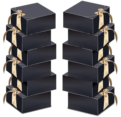 Cajas Regalo,Goomp 10pcs 31x25x8cm Cajas Regalo Navidad Cajas de Galletas de Navidad para Bombones,Dulces,Chocolates,Comida de Navidad