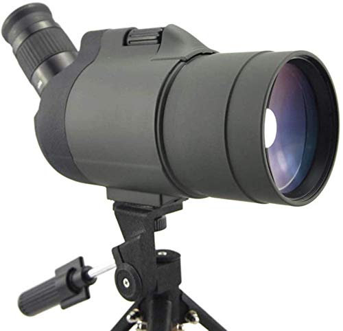 UHJKLA Binoculares de Alta Potencia, telescopio terrestre 25-75X70, monocular Refractor con Aumento óptico para Caza, Prisma BAK4, trípode Impermeable de lar