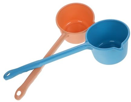 Healvian 2pezzi Mestolo per Acqua Manico per Uso Domestico Utensile da Cucina Tazza Cucchiaio per Acqua Comodo Mestolo per Beccuccio