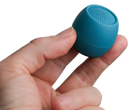 Boompods Zero Ocean Mini Portable Bluetooth Speaker, Tide Blue | IPX6 Waterproof Bluetooth Speaker, 5+ Hour Playtime, Built-In Microphone & Selfie Button, Small Wireless Speakers for Outdoor