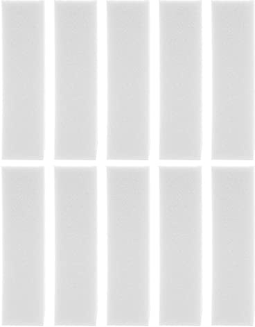 Qusedwey 10 X Blocs de PonçAge Blancs pour la des Ongles Bloc de Polissage des Ongles Surfaces de Polissage Bloc de à Ongles Outil de Manucure D'Art D'Ongle