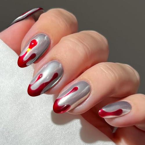 JMEOWIO Nagelfolie UV Härtend Halloween UV Gel Nail Strips Nagelsticker Nagelaufkleber Nail Art Dekoration Nageldesign Zubehör