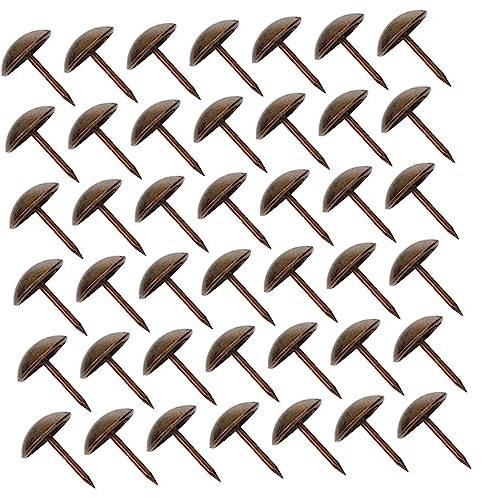 NUOBESTY 150 Stück Goldene Runde Antike Polsternägel Vintage Möbel Nägel Für Sofa Lederwaren Und Korktafeln Dekoration Befestigung